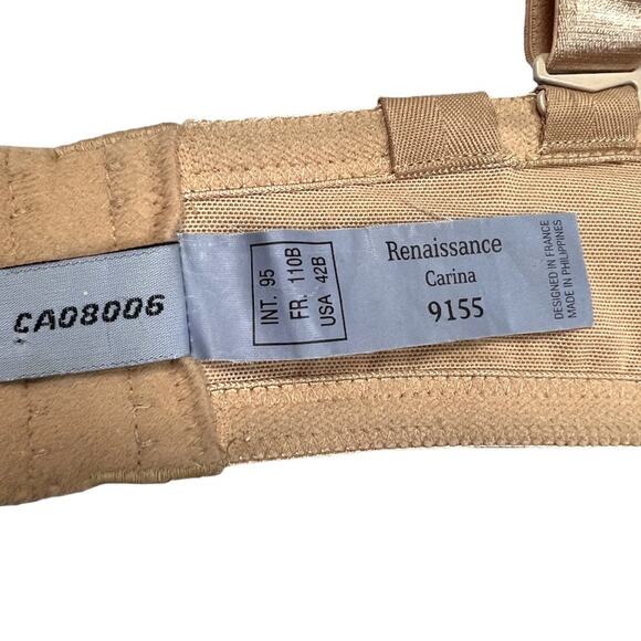 Le Mystere Renaissance Carina Bra Nude Tan Seamless Contour Scalloped Womens 42B - Picture 5 of 12